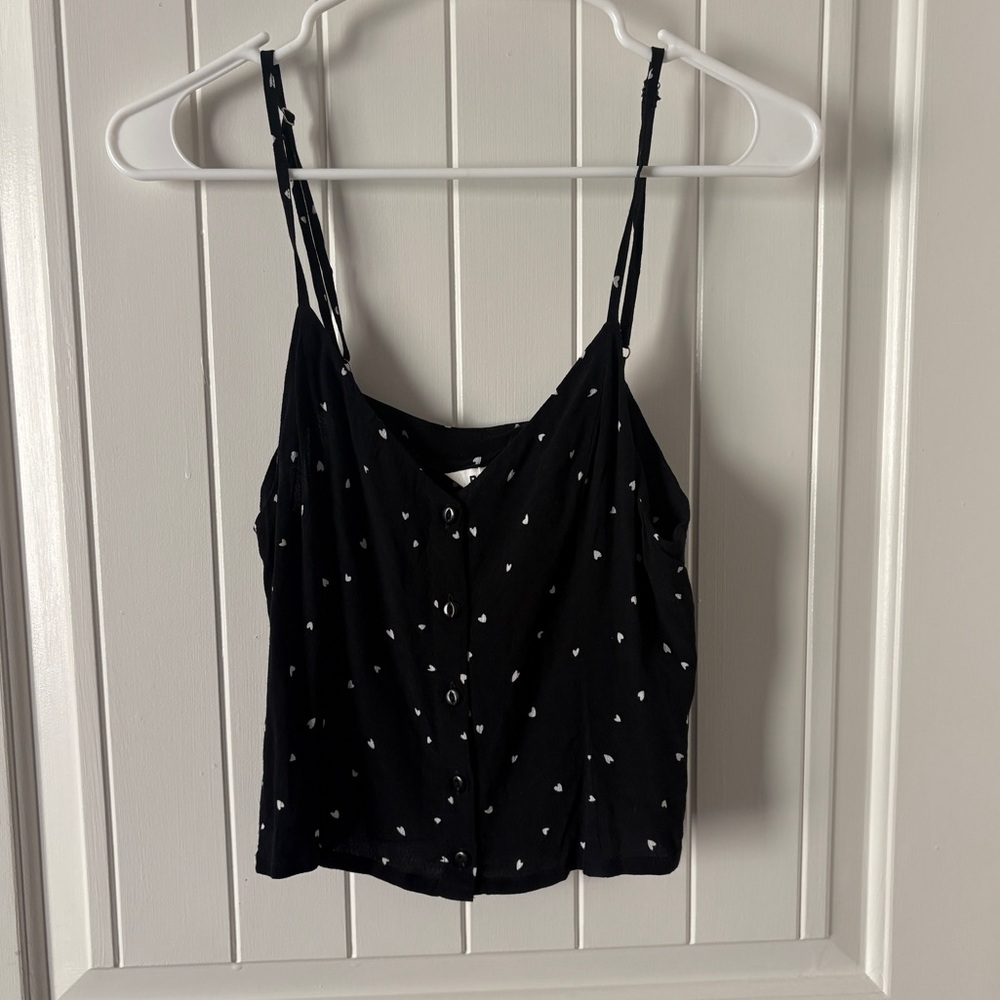 Rolla’s Button Down Adjustable Cami Heart Print - image 3